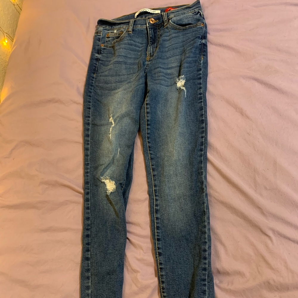 Celebrity Pink The Rider butt lifting ripped  jeans size 1